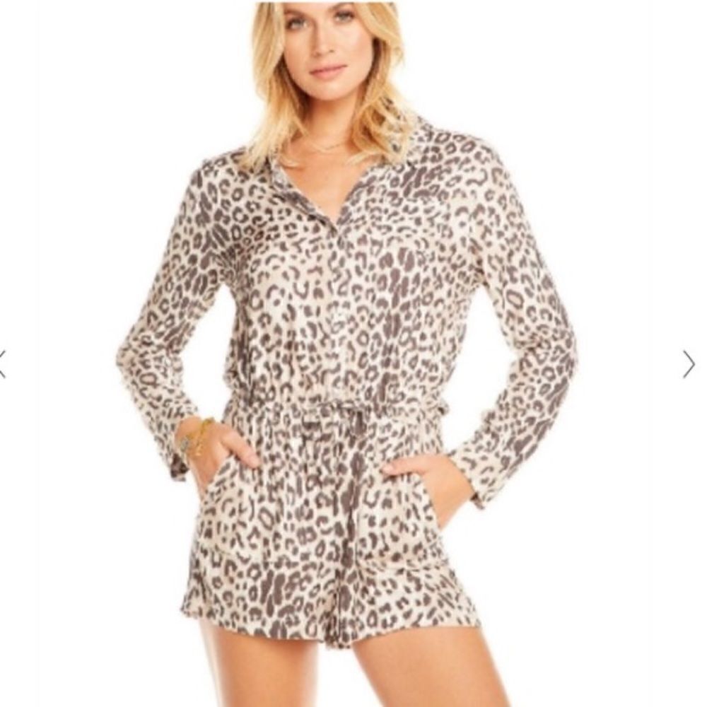 Chaser Leopard Print Romper